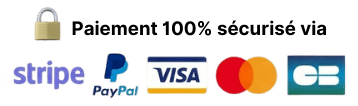 Paiement 100 % sécurisé via Stripe, PayPal et cartes bancaires