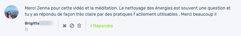 Brigitte nettoyer son aura