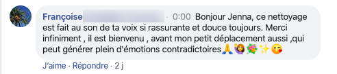 Francoise nettoyer son aura